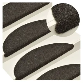 vidaXL Stufenmatten Selbstklebend 5 Stk. 65x21x4 cm Anthrazit Halbrund Groß