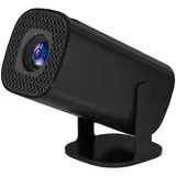 ZELURXX Tragbarer Beamer, Mini Projektor, 1080P, Quadratisches Design, Bluetooth, WiFi6 + BT5.0, unterstützt Android 11.0, Schwarz - Schwarz