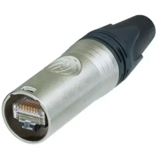 Neutrik NE8MX6 etherCON CAT6A Steckverbinder NE8MX6 Stecker, gerade Pole: 8P8C Nickel 1St.