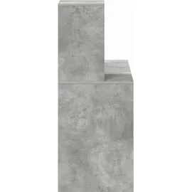 vidaXL Schreibtisch Beton Grau 102 x 50 x 124 cm Holzwerkstoff