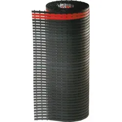Kappes Bodenmatte ErgoPlusB1200 mm x 10 m schwarz mit rotem Sicherheitsstreifen