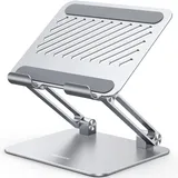 UGREEN Tablet Ständer Verstellbare Tablet Halterung Aluminium Faltbarer Tablet und Handy Ständer kompatibel mit iPad Pro Air Mini Galaxy Tab S9 Huawei MatePad iPhone 16 15 bis 12,9 Zoll (Grau)
