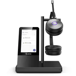 Yealink WH66 Dual Teams Persönliches Audio-Konferenzsystem Kabellos Kopfband Büro/Callcenter USB Typ-A Bluetooth Ladestation Schwarz