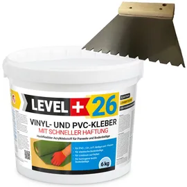 Level + Level Plus 26 Vinylkleber PVC LVT CV Paneele Teppich 6 kg