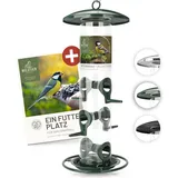 görges naturpharma gmbh Futtersäule für Samen, & Körner inkl. Vogelratgeber, Grün