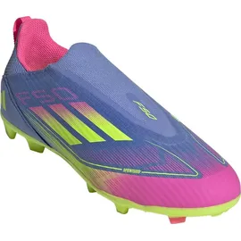 adidas F50 League Laceless FG/MG Blue Fusion / Lucid Lemon / Lucid Pink 28