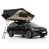 Juskys Autodachzelt Lago 140 x 240 cm Schwarz / Khaki 