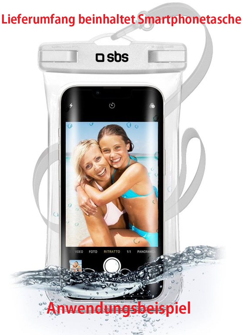 White Water Selfie Case für Smartphones bis 6,8