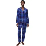 Triumph Schlafanzug Boyfriend PW 01 X Checks bequem und stilvoll, in legerer Passform blau M (42)