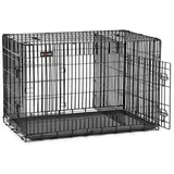 Songmics Feandrea Hundekäfig, mit Trennwand, ca. B107/H77,5/T70 cm