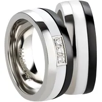 Mabro Partnerringe Verlobungsringe AB3042 / AB3043 Edelstahl Keramik