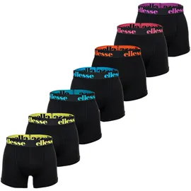 Ellesse Yema 7 Pack Boxer Shorts Schwarz / Mehrfarbig 4XL