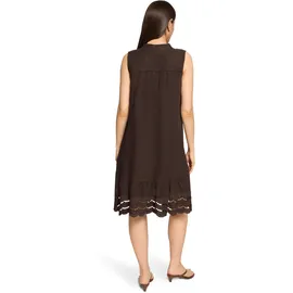 Cartoon Druckkleid Kleid mit Stickerei Dunkelbraun 42