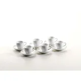 Mäser Mäser, Colombia, Espressotasse 8 cl, mit Espresso-Untertasse 12 cm, Porzellan Geschirr-Set für 6 Personen,