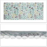 Relaxdays Weichschaummatte Abstrakt Blau 65 x 150 cm