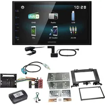 Kenwood DMX-125DAB Bluetooth MP3 Einbauset für Mercedes Sprinter W906 Crafter