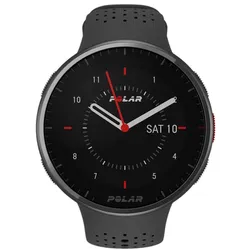 POLAR Pacer Pro - Carbon Gray - intelligente Uhr mit Band - grau - Bandgröße: S/