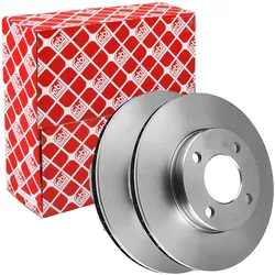 2x Febi Bremsscheiben Ø256mm Vorne Passend Für Audi 100 80 90: Bremsscheibe Audi: 431615301a Audi: 431615301av Audi: 431615301ax Audi: 443615301a Audi