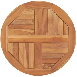 vidaXL Tischplatte Massivholz Teak Rund 60 cm x 2,5 cm