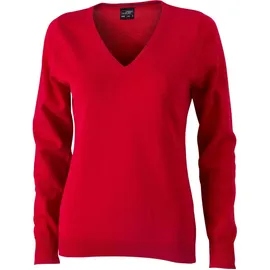 James & Nicholson V-Pullover Rot XXL