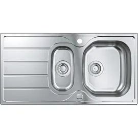 Grohe K200 mit Abtropffläche 965x500mm, 1,5 Becken Edelstahl