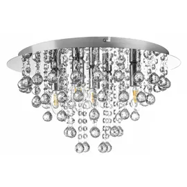 Nowa London 1 E14 rund Aluminium Chrom 46 cm