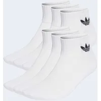 adidas Füßlinge 6 Paar Weiß 40-42