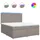 vidaXL Boxspringbett 180 x 200 cm Taupe