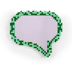 Seletti - Message Pixel Spiegel Green - cm - 72 cm - 66 cm