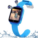 Smartwatch für Kinder, Kind Uhr Telefon Touchscreen mit Musik Player, Recorder, SOS, Spiel, Zwei Kamera, Anrufen, Wecker, Kalender, für Jungen M... - Blau