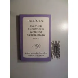 Rudolf Steiner Verlag Esoterische Betrachtungen karmischer Zusammenhänge