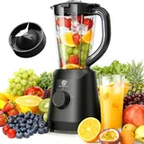 SUPERLEX Smoothie Maker 1.5 Liter großer Standmixer für Smoothies Shakes Suppen