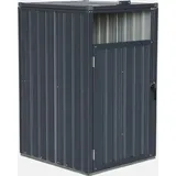 sweeek Mülltonnenabdeckung 73 x 82 x 124 cm grau