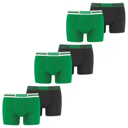 Puma Herren Boxershort PLACED LOGO BOXER 4er 6er 8er Multipack S M L XL in L 6X Grün 6er Pack