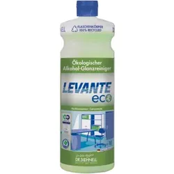 Dr. Schnell Oberflächen Reinigungsmittel Levante Eco, Konzentrat, Ökologischer Alkohol-Glanzreiniger für fast alle Oberflächen, 1000 ml - Flasche