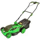 Green Tools Akku Rasenmäher 36V mit Mulchfunktion - Schnittbreite 38cm - Brushless-Motor - 36L Fangsack - 5 Schnitthöhen - komfortable Arbeitshaltung (Inklusive Ladegerät & 2X 4.0Ah Akku)