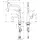 Hansgrohe Metris Select M71 2jet edelstahl Finish 73822800