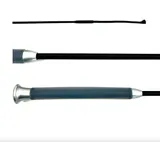 JA Horse JA0049 Gel Dressurgerte Dressurpeitsche mit Memory-Gel-Griff Reitgerte mit Weichem Ergonomischem Griff Hochwertige Dressur Gerten für Reiten (Schwarz, 100 cm)