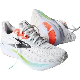 Brooks Ghost 17 Herren White/Pink Clay/Gecko 43
