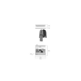 Möbel Boss Projekt X Garderobe 152x193x34 beige
