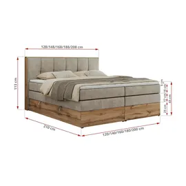 MKS Albero 1 King 160 x 200 cm H3 Beige