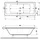 Vitra S50 Rechteckbadewanne 80 x 180 cm (52540001000)
