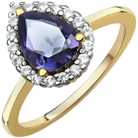 Fascination by Ellen K. 585 mit echtem Iolith-Tropfen + Weißtopas