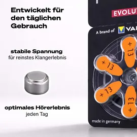 Varta Hörgerätebatterie 13 1,5 V 6 St.