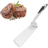 Stainless Steel Fish Spatula Slotted Turner Fish Fry Turner fischgrillgitter Spatel zum Umdrehen Drehen Braten Grillen Kochen Steak Fisch Pfannkuchen