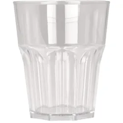 240 Mehrweg Gläser Becher transparent 290 ml Wiederverwendbar Kunststoff unzerbrechlich Cocktail Wasser