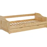 Möbilia Jugendbett Chur 90 x 200 cm Kiefer massiv lackiert beige