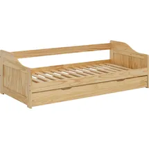 Möbilia Jugendbett Chur 90 x 200 cm Kiefer massiv lackiert beige