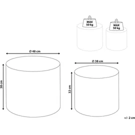 Beliani Couchtisch 2er Set MANTI