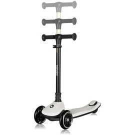 lionelo Kinder Balance-Roller RGB Mey ab 3 Jahren bis 50 kg, LED-Beleuchtung auf dem Trittbrett, und faltbar mit Korb - beige